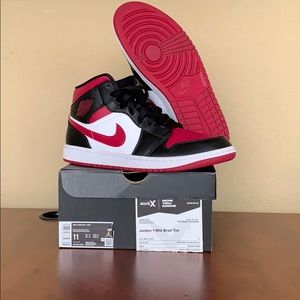Air Jordan 1 Bred Toes
